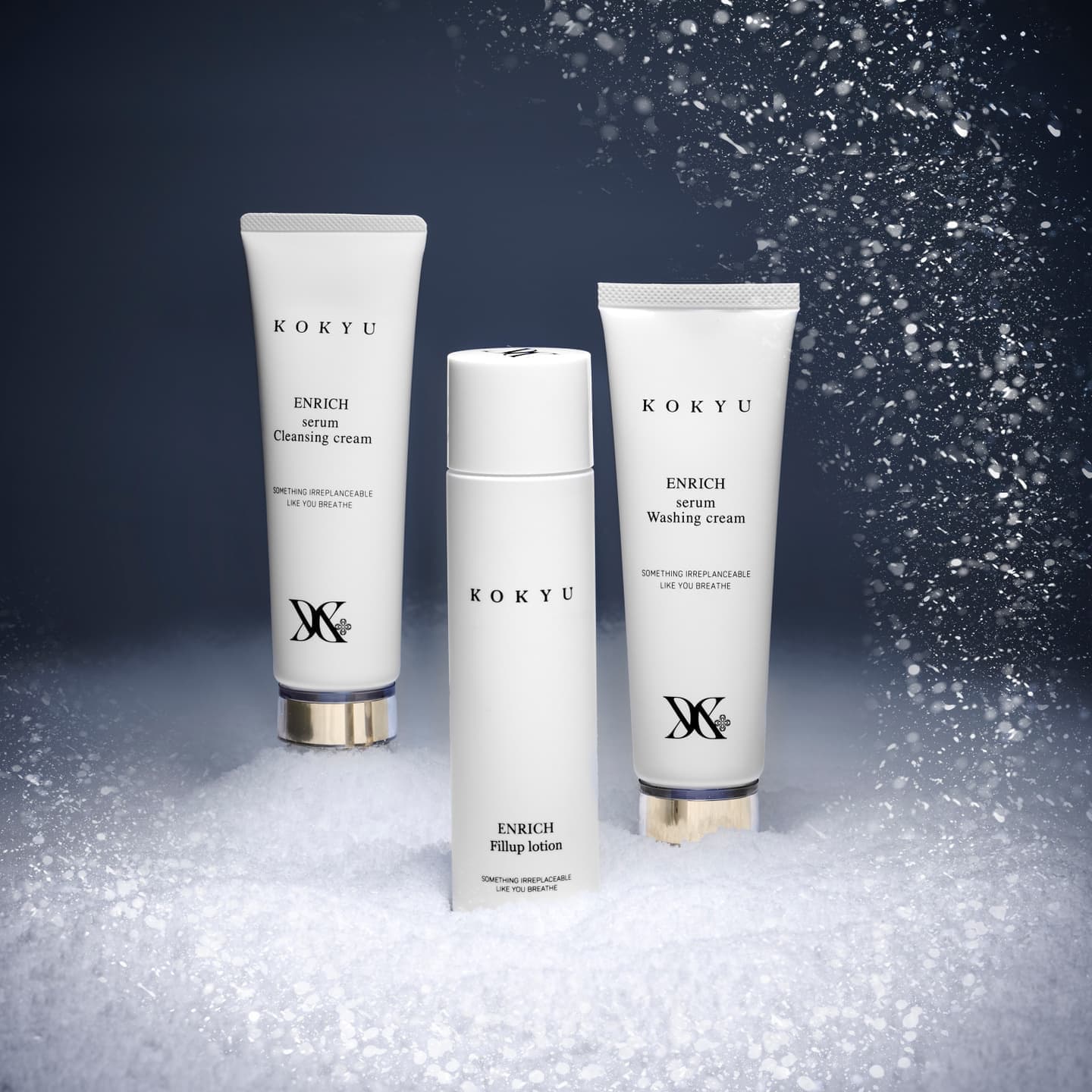 雪で演出した特別感のある化粧品撮影