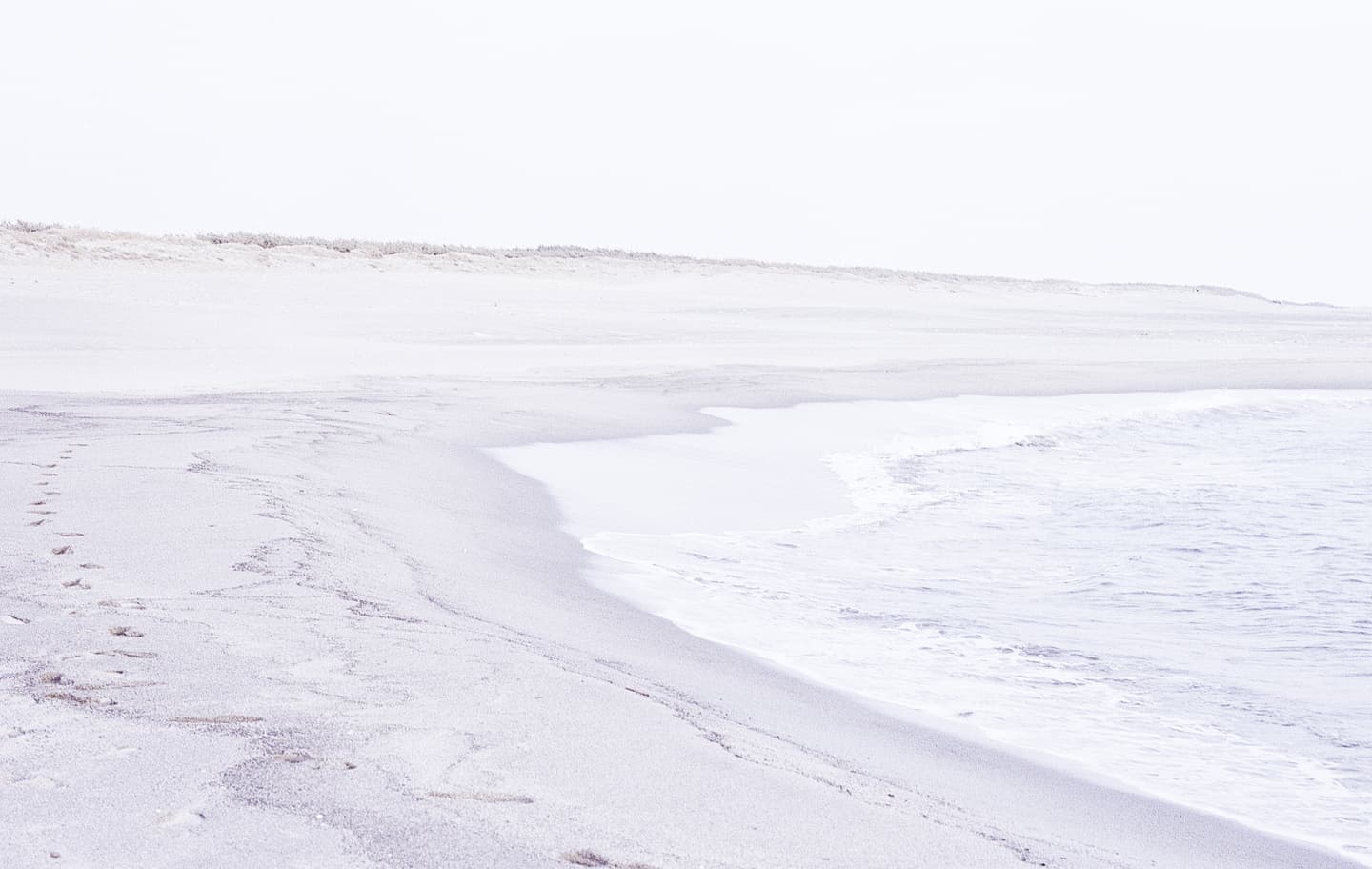 故郷・中田島砂丘の波打ち際。自身の原風景へのリスペクトを込め、当時の記憶を呼び起こすような淡く儚い色彩で表現した風景ビジュアル